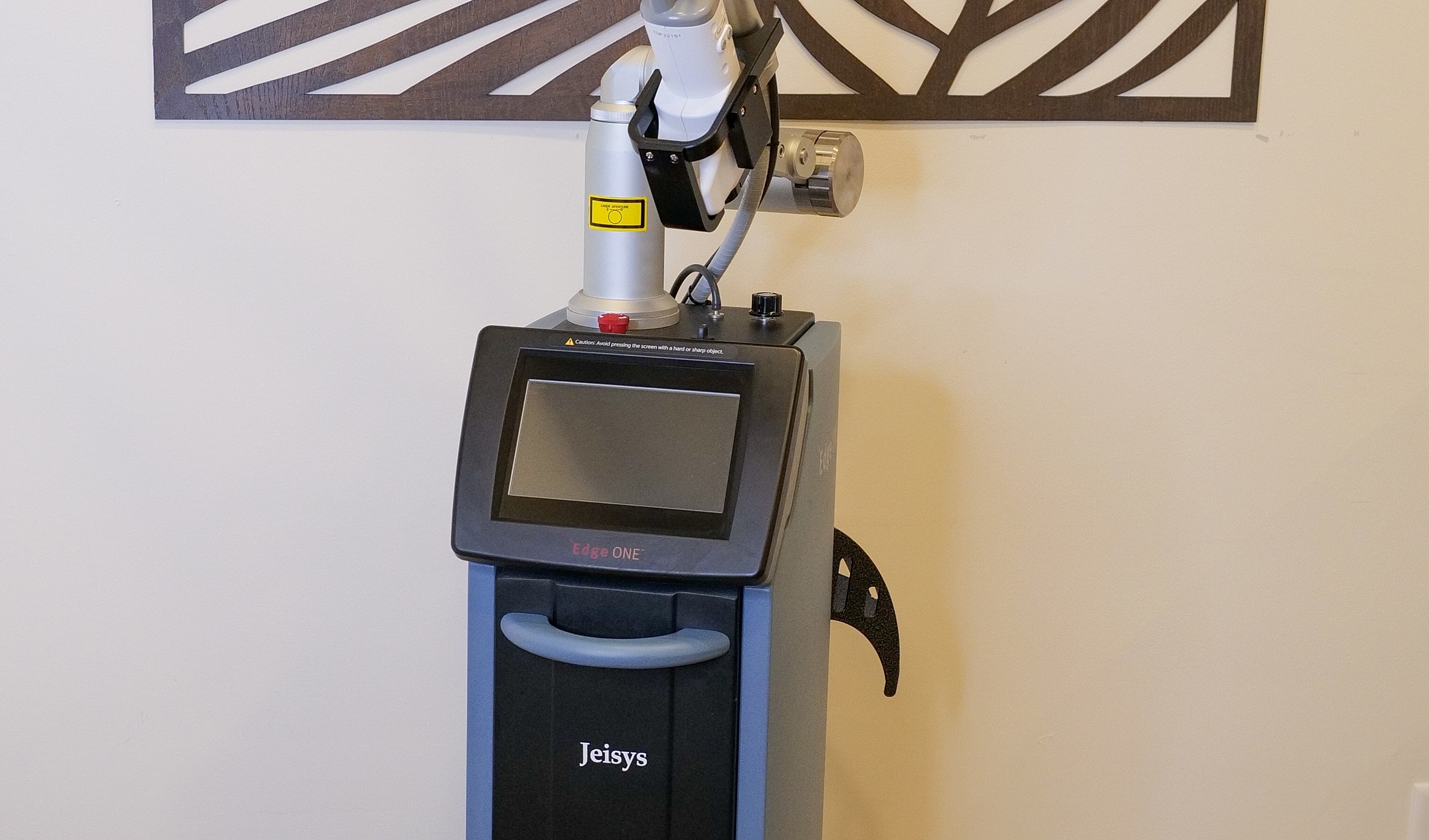 Laser device in a clinical setting.