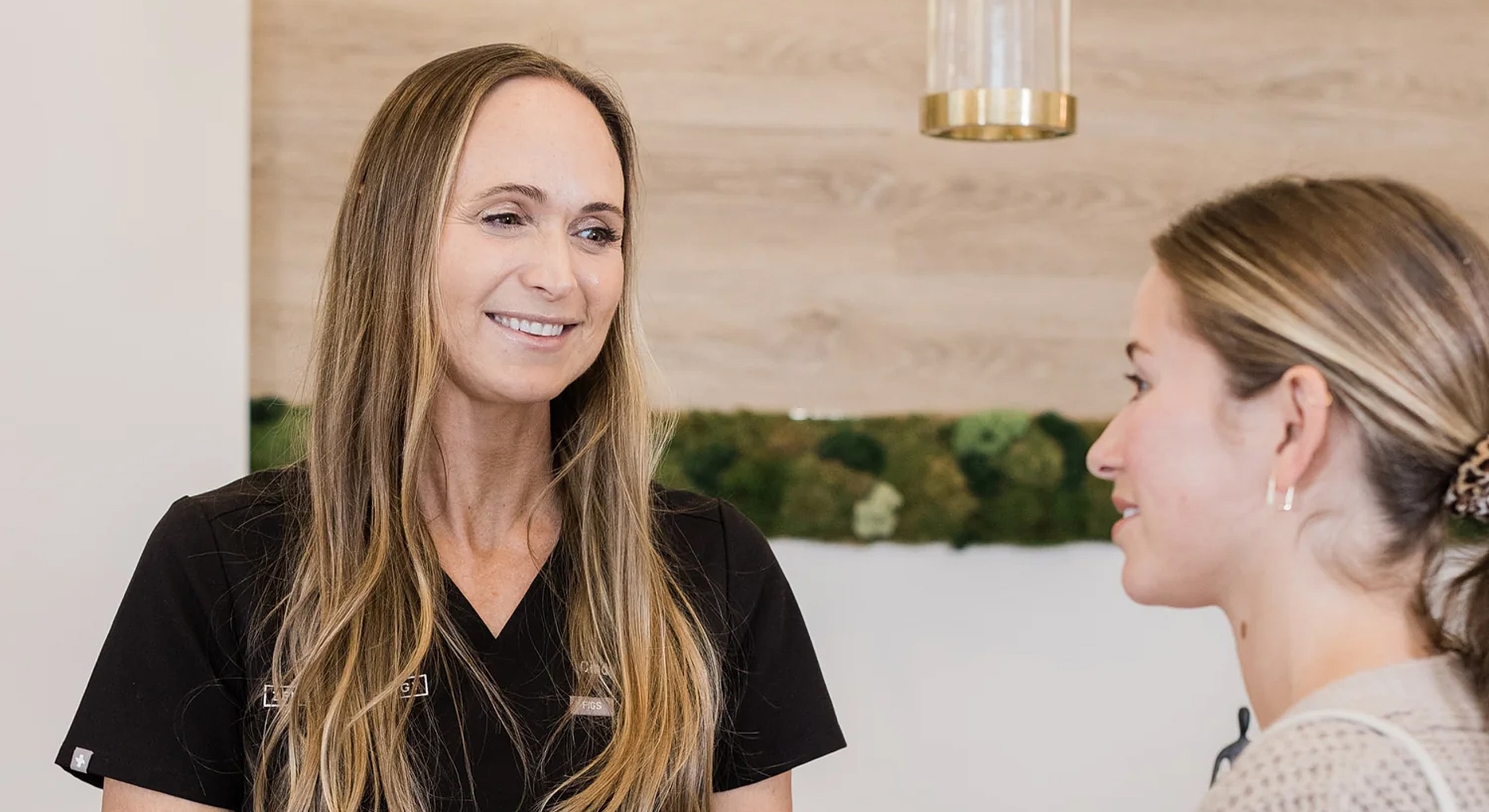 Patient consultation in a modern medical setting.